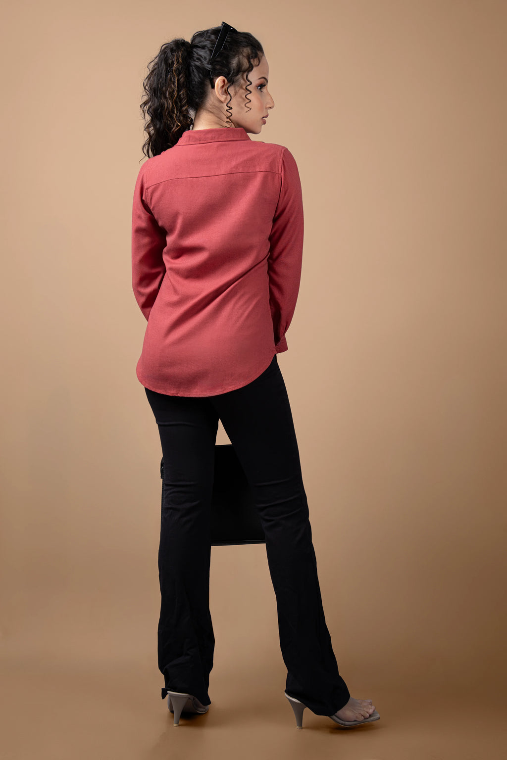 S025 | Front Emb Linen Shirt