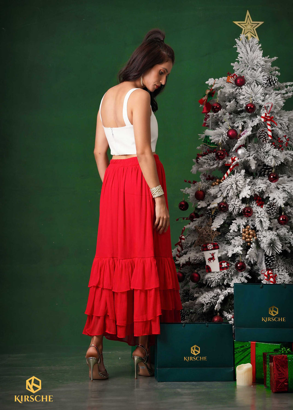SK075 | Tripple Ruffle Skirt