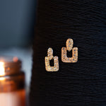 GOLD RHINESTONE EARRING - Image 3