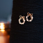 RHINESTONE BOW EARRING - Image 2