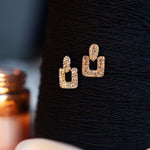 GOLD RHINESTONE EARRING - Image 1