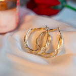 HEART HOOP SILVER EARING - Image 3