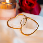 HEART HOOP EARRING - Image 1