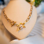 Five pointed Star Neckless Gold - Image 3