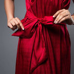 D068 | Plung Back Tie Dress - Image 2