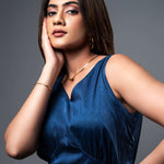 D068 | Plung Back Tie Dress - Image 6