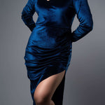 D078 l Velvet Enchantment Dress - Image 6