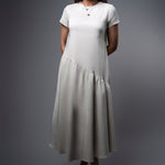 D054 | Tilted Waist Midi Dress - Image 1