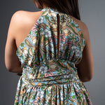 D092 l Gathered Floral Maxi Dress - Image 6