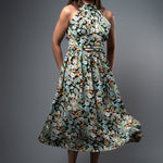 D092 l Gathered Floral Maxi Dress - Image 1