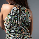 D092 l Gathered Floral Maxi Dress - Image 3