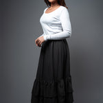 SK075 l Tripple Ruffle Skirt - Image 1