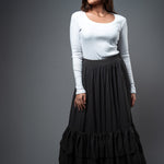 SK075 l Tripple Ruffle Skirt - Image 2