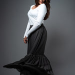 SK075 l Tripple Ruffle Skirt - Image 3