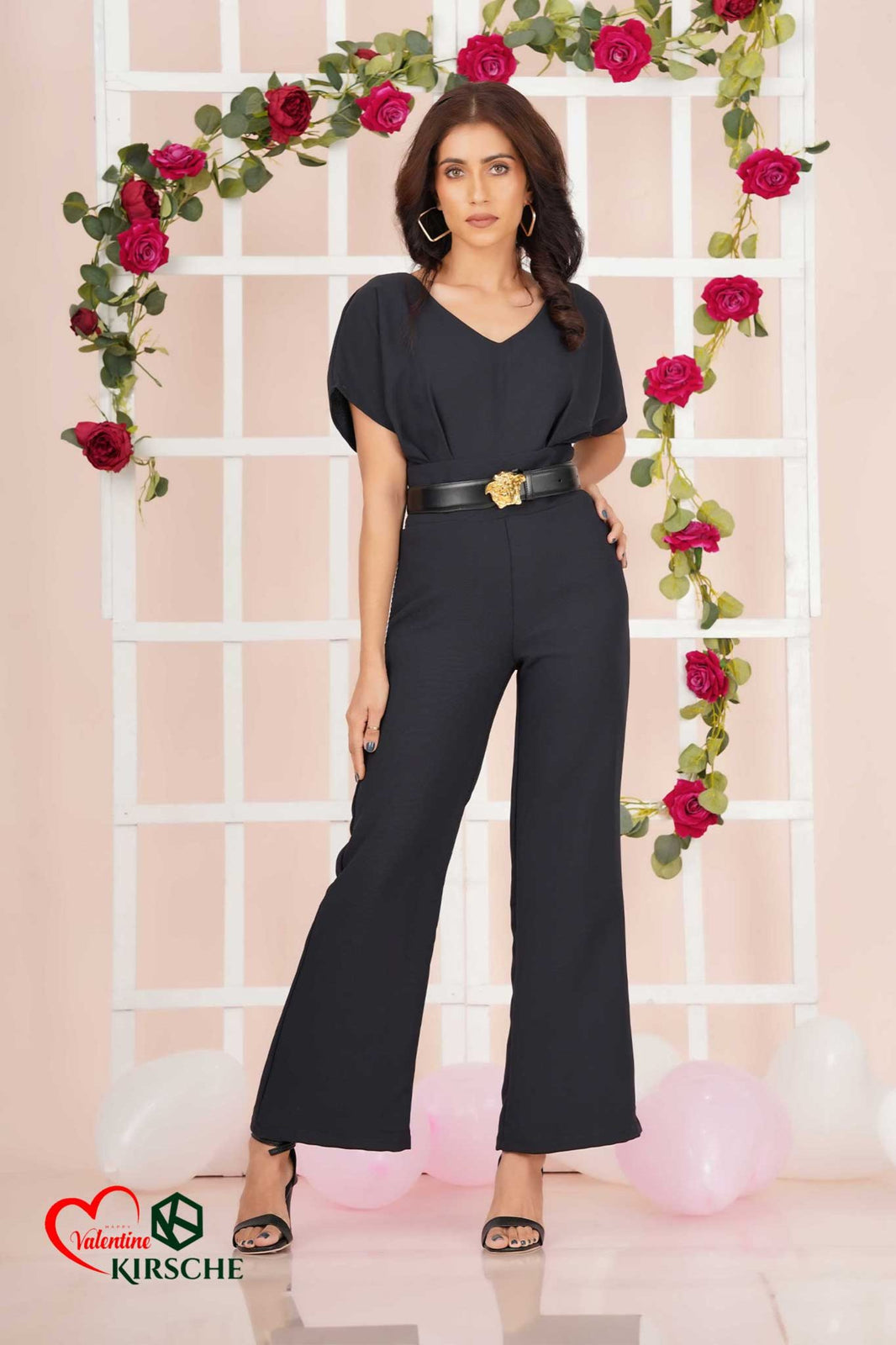 V NECK JUMP SUIT