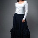 SK075 l Tripple Ruffle Skirt - Image 4