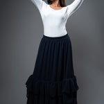 SK075 l Tripple Ruffle Skirt - Image 6