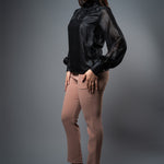 T071 l High Neck Gathered Top - Image 3