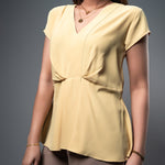 T110 | V Neck Cap Sleeve Top - Image 8