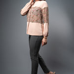 T096 | Floral Fusion Top - Image 1