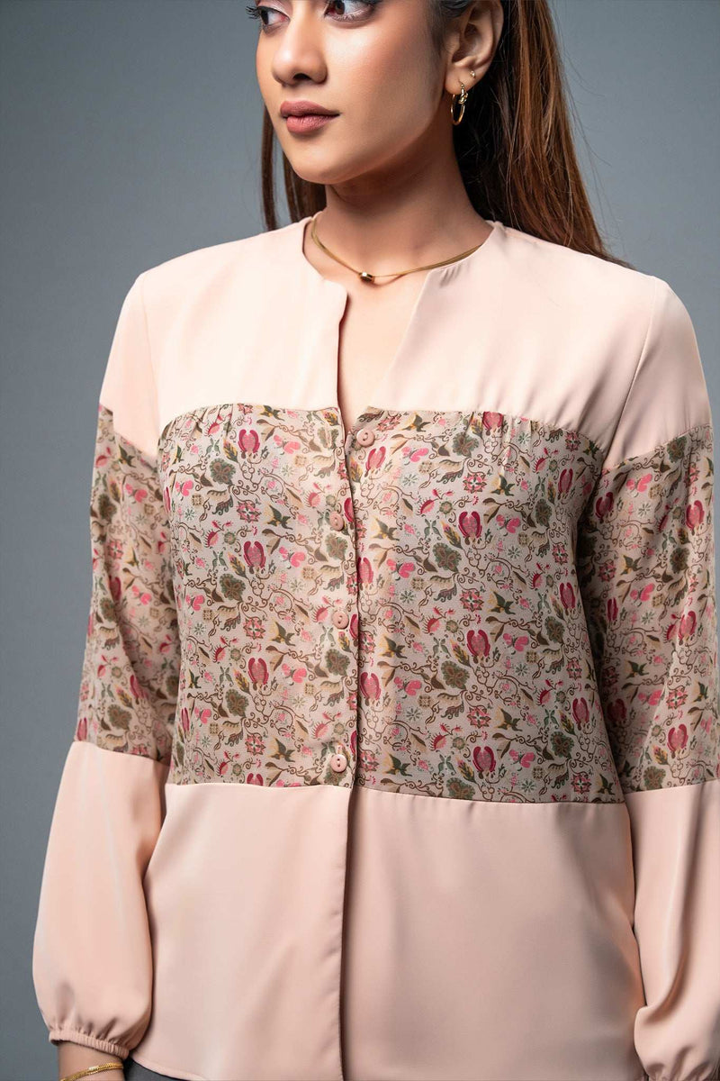 T096 | Floral Fusion Top