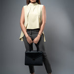 T103 | High Neck Pleated Top - Image 3