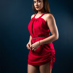 T094 l String Pull Up Tie Top - Image 1