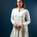 D115 l Back Tail Tiered Midi Dress - Image 3
