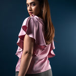 T082 l Ruffled Blouson Top - Image 2