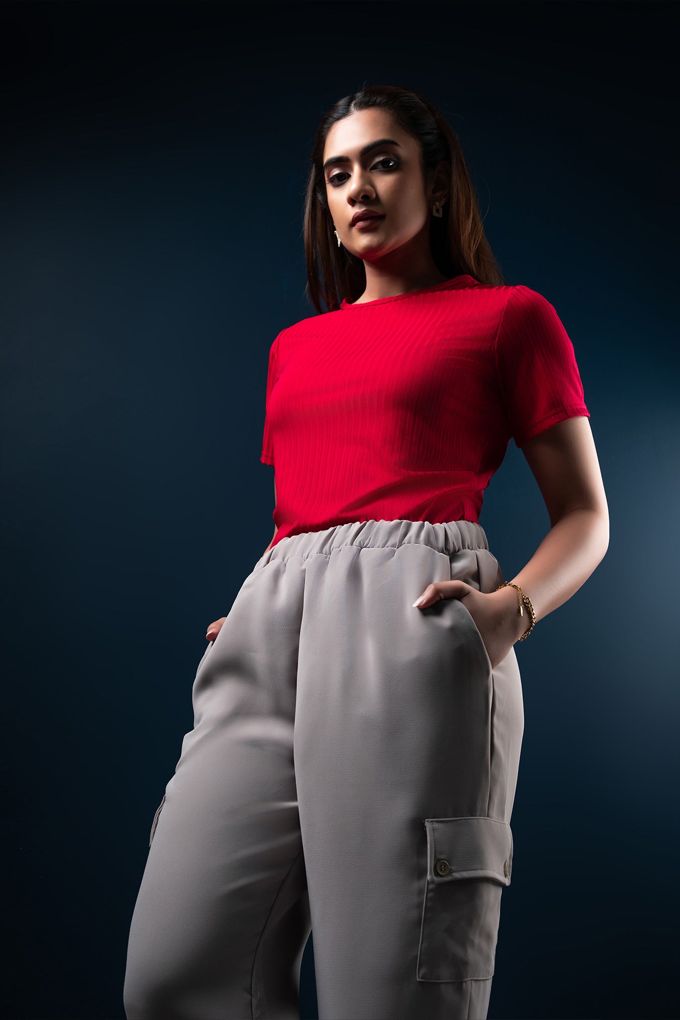 T108 | Crew Neck Crop T-Shirt