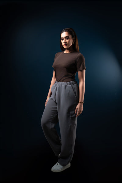 T108 l Crew Neck Crop T-Shirt