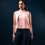 T103 | High Neck Pleated Top - Image 4