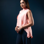 T103 | High Neck Pleated Top - Image 5