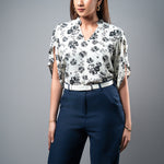 T058 | Chinese Collar Printed Top - Image 6