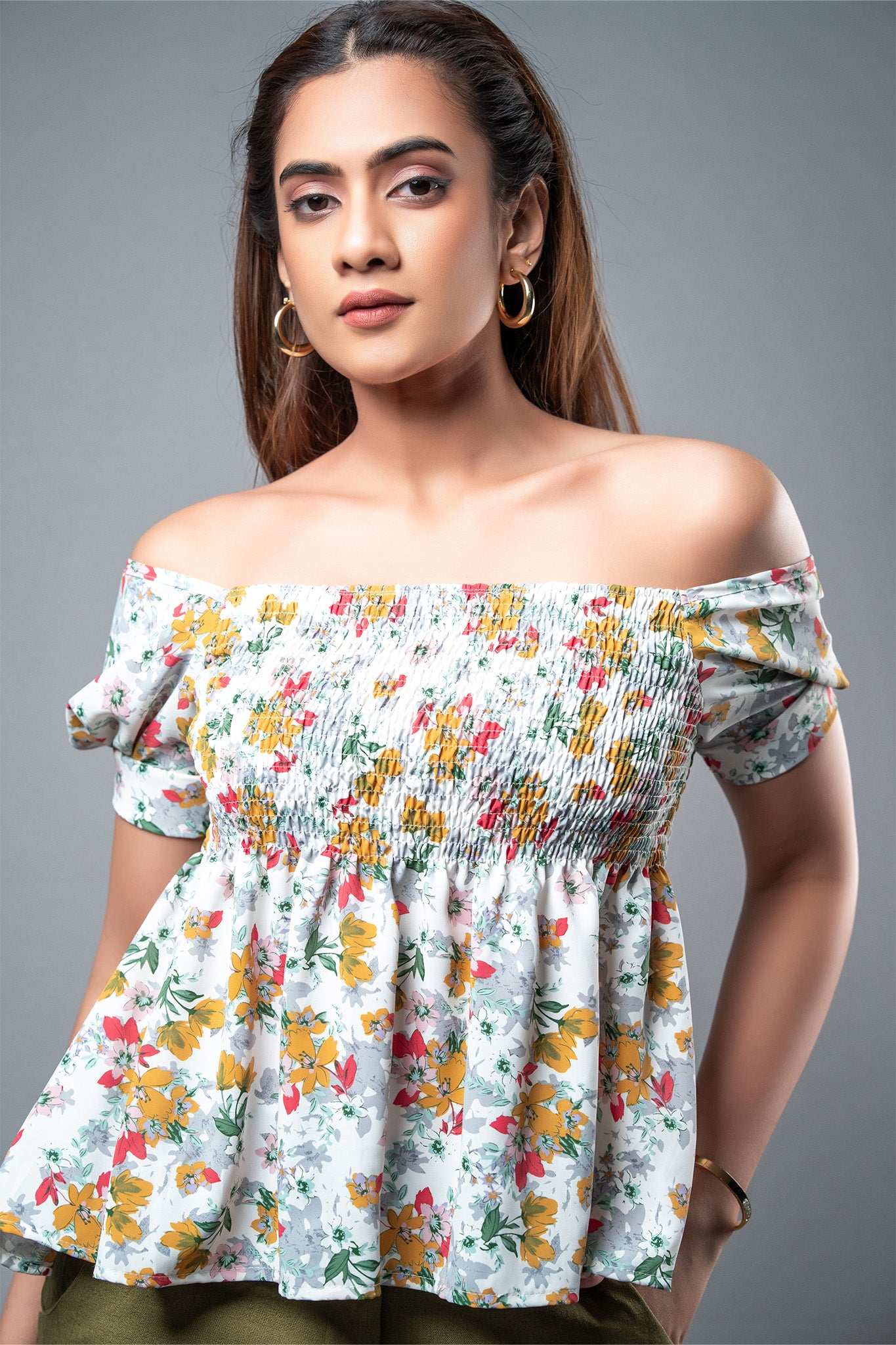 T145 l Selena Smock Top