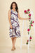 V NECK SLEEVE LESS DRESS