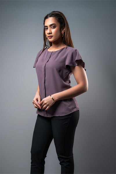 T041 l Eve Pleated Top