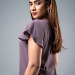 T041 l Eve Pleated Top - Image 3