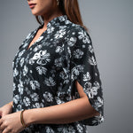 T058 | Chinese Collar Printed Top - Image 2