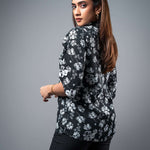 T058 | Chinese Collar Printed Top - Image 5