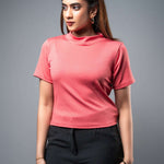 T121 | High Neck Crop T-Shirt - Image 9