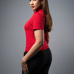 T121 l High Neck Crop T-Shirt - Image 5