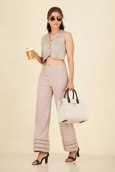 P113 l High Waist Lace Pant