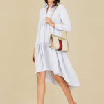 Back Tail Tierred Midi Dress - Image 1