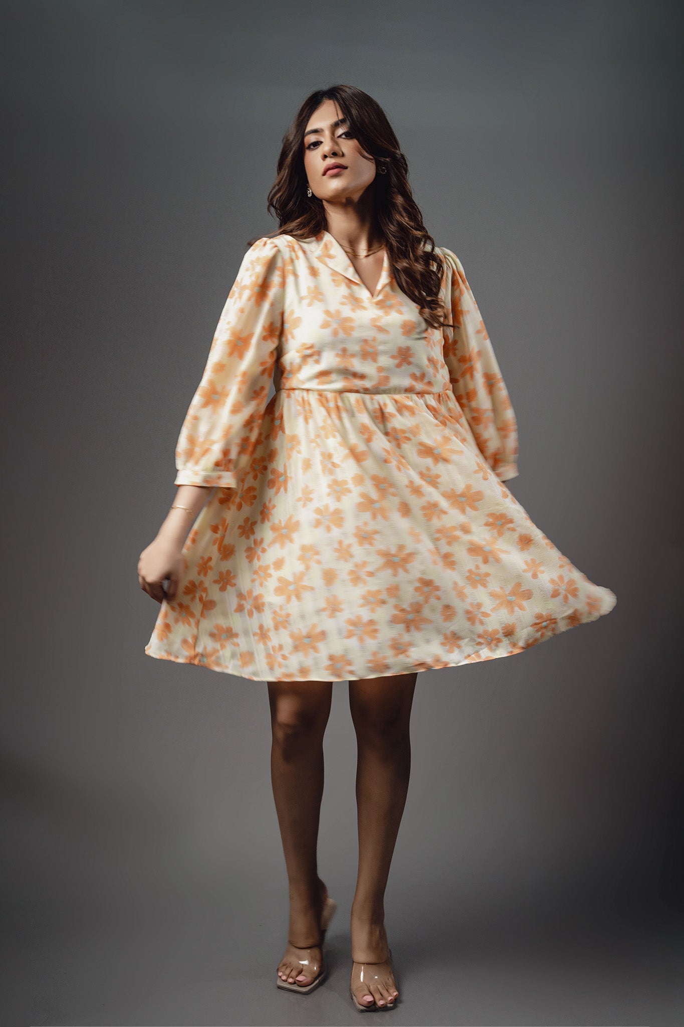 D045 | Floral Relaxed Mini Dress