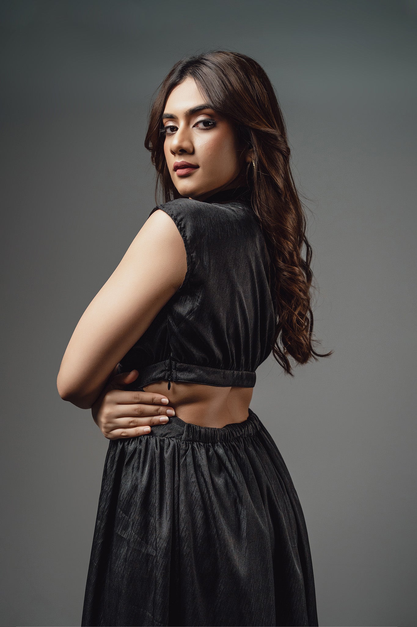 D072 | Front Merge Dress