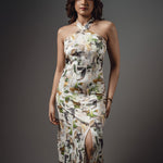 D227 l Surplice Wrap Maxi Dress - Image 1