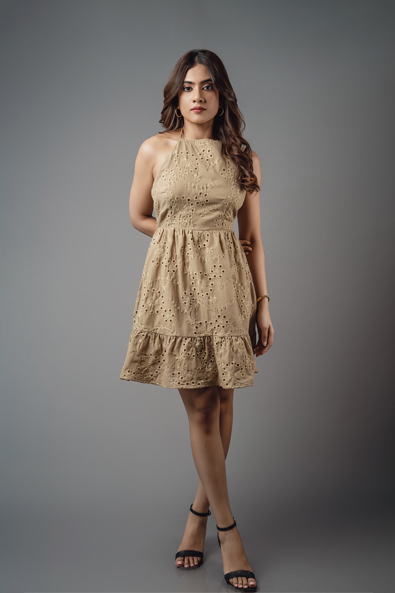 D223 l Noor Halter Mini Dress