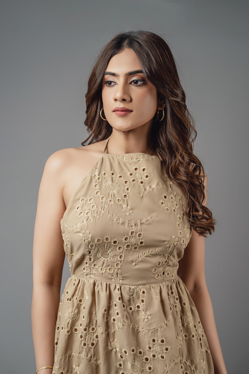 D223 l Noor Halter Mini Dress