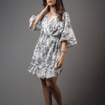 D053 l Front Tied Mini Dress - Image 1